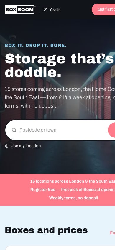 boxroom.app on a phone