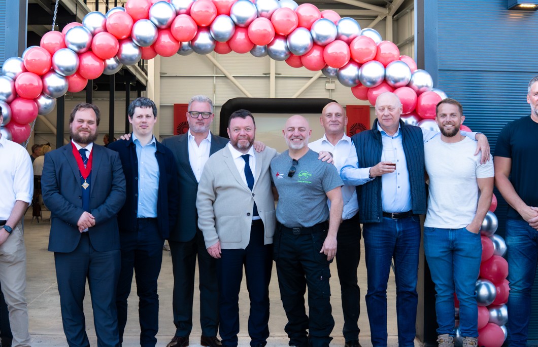 John O'Neill on site at the Engine Works Park launch, May 2026